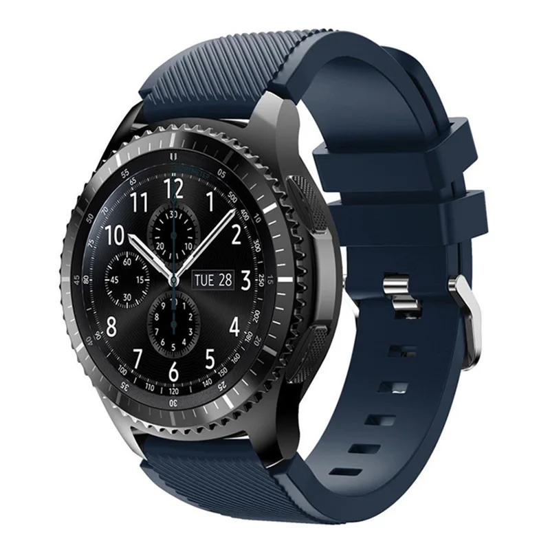 Силиконовый ремешок для samsung Galaxy watch 46 мм ремешок gear S3 Frontier band 22 мм браслет huawei watch GT ремешок gear S 3 Классический 46