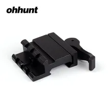 Ohhunt Охота прицел Аксессуары 3 слота быстрого отключения рычаг 20 мм Пикатинни Вивер крепление для прицел лазерный фонарик