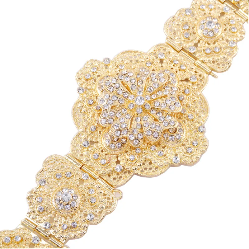 

Turkish style retro royal men and women common court carved flowers metal jewelry belt