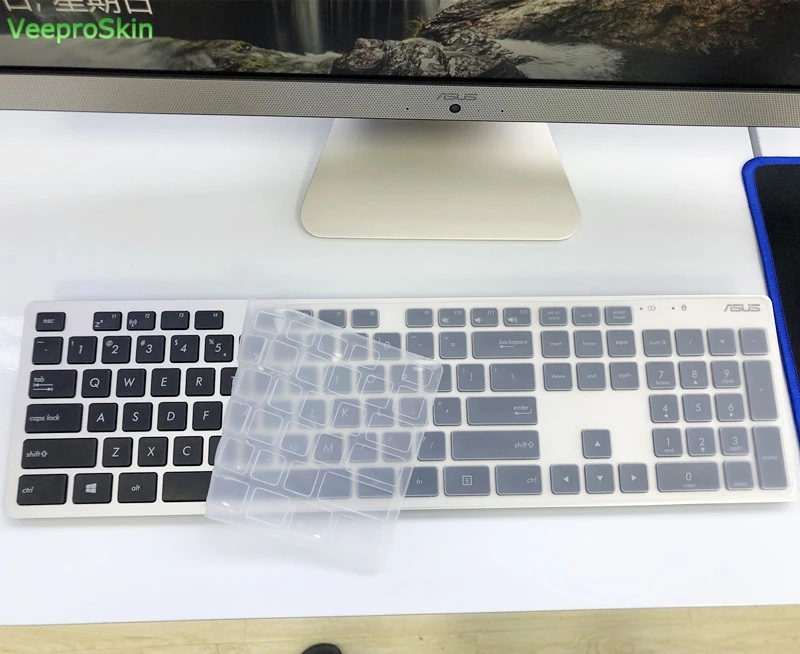 Asus Vivo Aio V221 V272 V222 V221Ic V227Un V272Ua V222Gb V222Ua V222Ga V222Ub 데스크탑 Pc 용 실리콘 키보드 커버 보호기