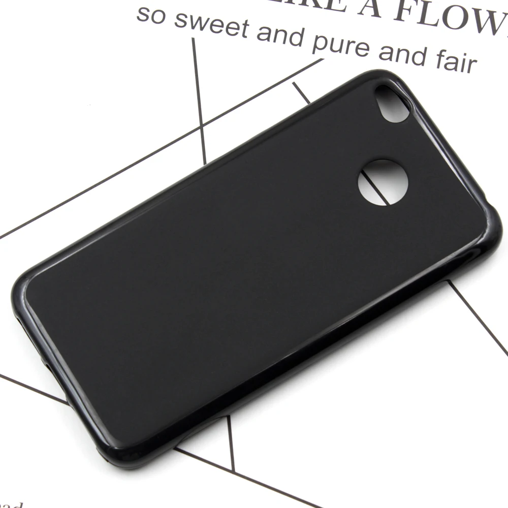Wholesale 10pcs Lot Black Soft TPU Phone Cover Fundas For Xiaomi Redmi 4X 4A Case Redmi