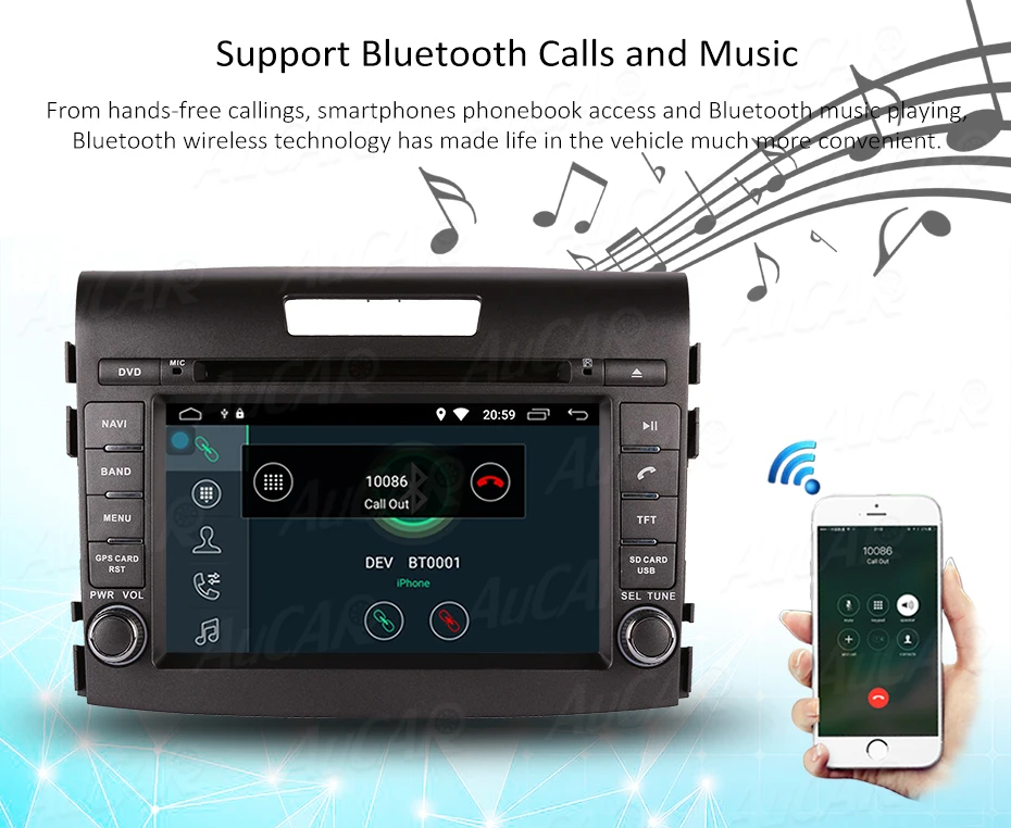 Cheap Touch Screen for Honda CRV GPS 2012 - 2016 7" Car DVD Player Multimedia system HD Bluetooth GPS Radio WIFI 4G Stereo AUX 13