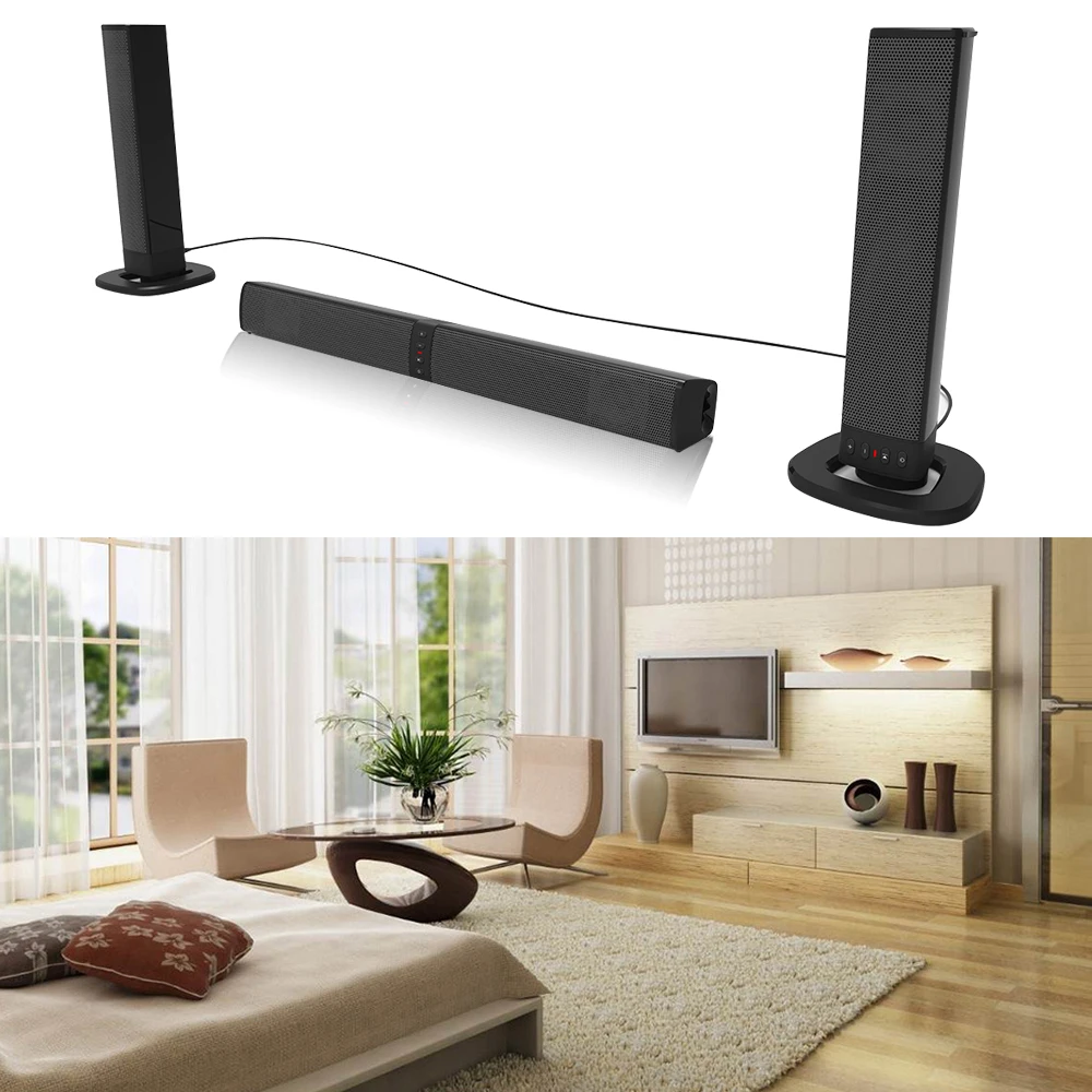 Cheapest 20W(Detachable)Wireless Bluetooth Column Soundbar Stereo