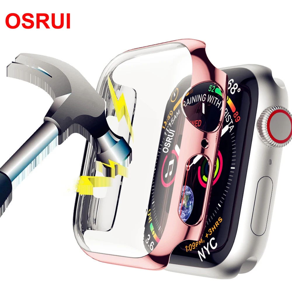 

Case cover For Apple Watch 4 3 iwatch band strap 42mm 38mm 44mm/40mm protective screen protector apple watch Accessories