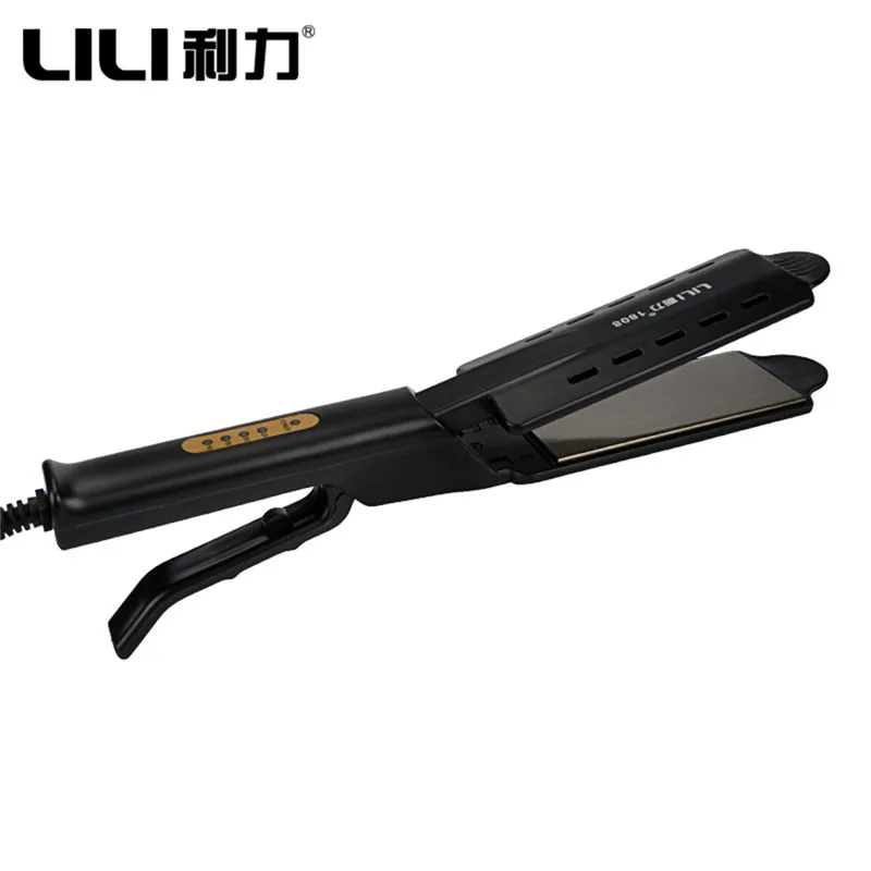 

LILI Professional Hair Straightener Iron Home Use Titanium Straightening Irons Fast Heating Beauty Care Styling Tools