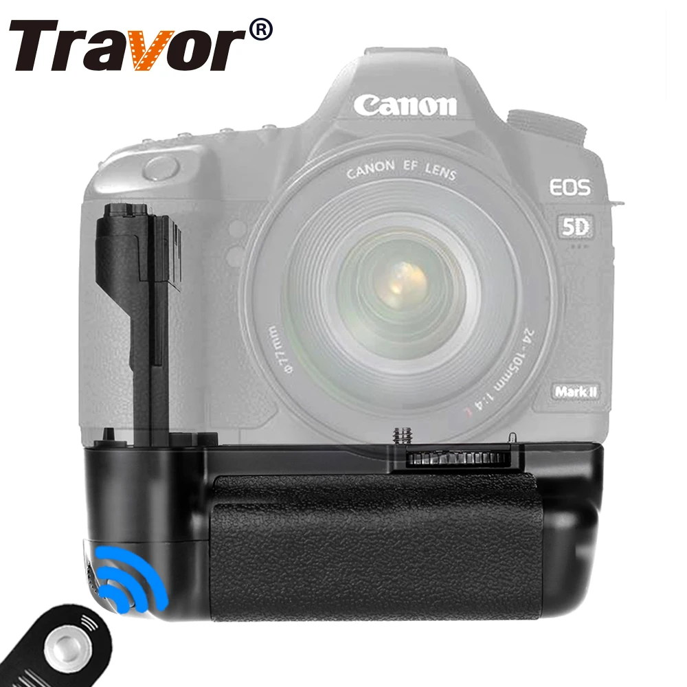 

Travor Multi power Battery Grip for Canon 5D MarkII 5D2 as BG-E6 work with LP-E6 +universal remote control as a gift