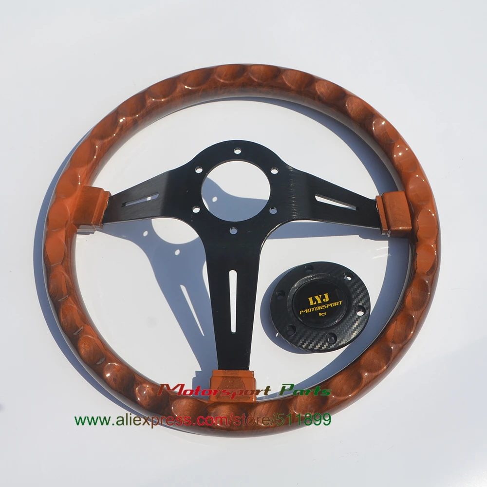 wood look car steering wheel deep dish (6)