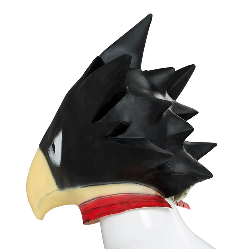 Coshome Boku no Hero Academia My Hero Academia Tokoyami Fumikage Cosplay Costumes Cloak Mask Bird-Head Helmet Cosplay Props (6)