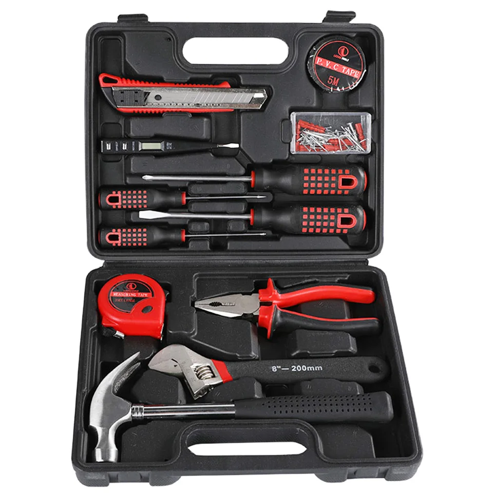 

47PCS Professional Repair Tools Set Household Combination Hand Tools Toolbox Screwdriver Pliers Knive Hammer Hand Tool Kits Set