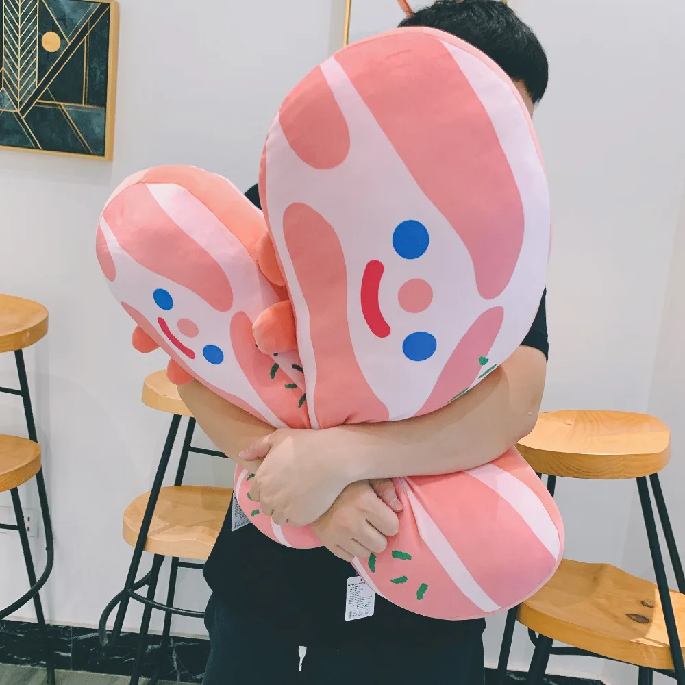 

Kawaii Bacon Plush Toys Simulation Food pillow Cartoon Creative Cartoon Cute Stuffed Baby Plush Toy Lovely kids Birthday Gift