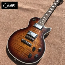 

Custom LP electric guitar, 2 pickup, Chrome hardware, Flame Maple Top, Rosewood Fingerboard LP electric guitar, free shipping