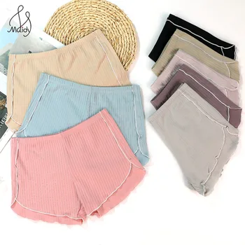

Maidy 2 Pieces/Pack Women's Pants Cotton Casual Safety Pants Short Ladies Lingerie Middle Waist Short Panty Underwear S-M-L