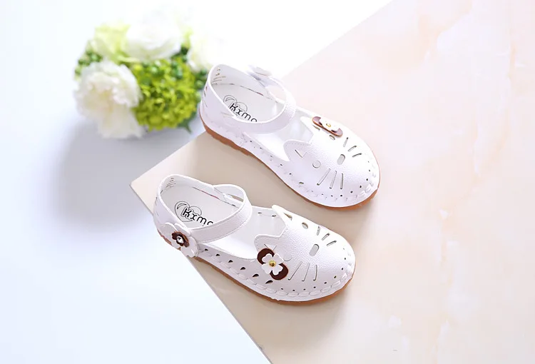 Kalupao 2018 Spring Summer Fashion Hollow Kids Girls Princess Shoes Children'S Single Shoes Cute Cat Cow Muscle Flat Sandals (14)