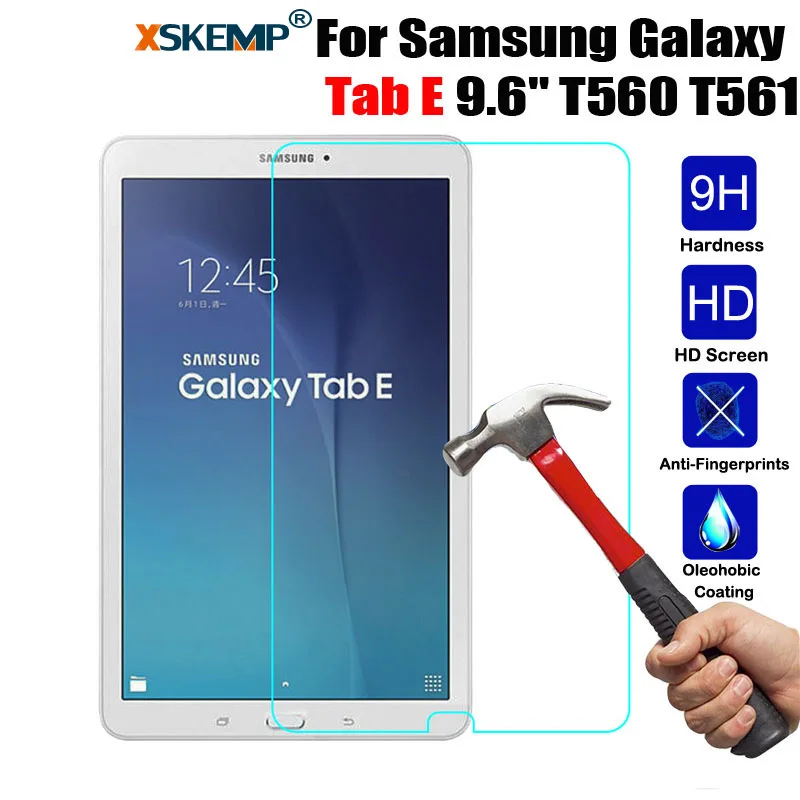 Закаленное стекло XSKEMP 9H Защитная пленка для Samsung Galaxy Tab E 9 6 дюйма Противоударная