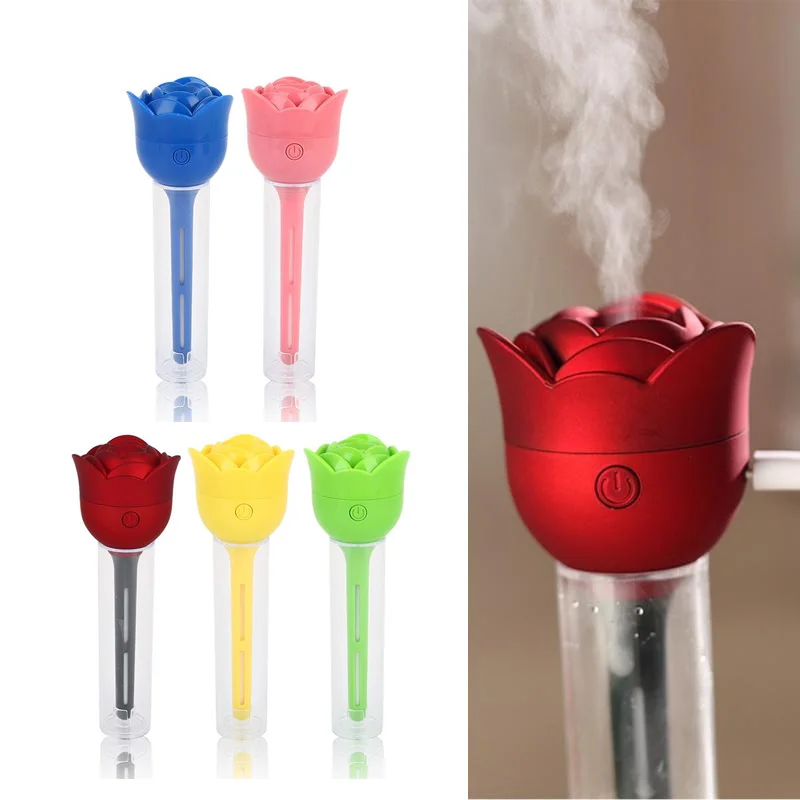 

Rose Shape Air Purifier Diffuser Air Humidifier Universal Mist Maker Car Humidifier Mini Air Cleaner Dorpshipping