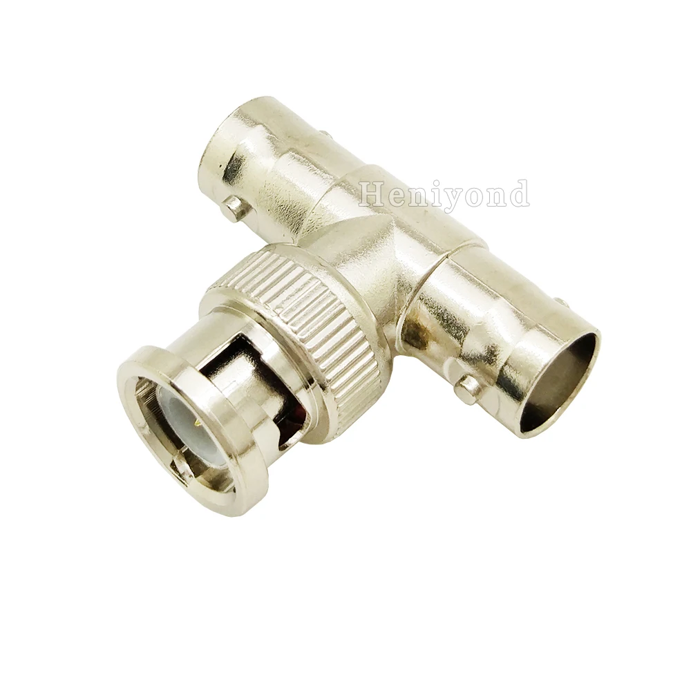 

5PCS BNC T Adapter Splitter cable Connector Coupler 1 Male to 2 Female Jack Plug for cctv camera accessories