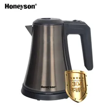Автоматический Профессиональный гостиничный Электрочайник Британский контроль температуры титановый черный электрический чайник из нержавеющей стали 0.8L