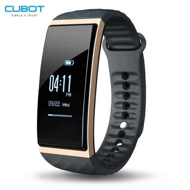 Cubot S1 Sport Smartband Bluetooth Fr&eacute;quence Cardiaque &Agrave; Distance Cam&eacute;ra Sommeil Moniteur Rappel S&eacute;dentaire IP65 &Eacute;tanche Bracelet Bracelet