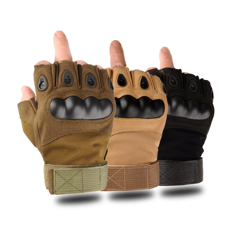 

Half Finger Work Tactical Gloves Army Shooting Airsoft Bicycle Motorcross Cycling MTB GEL Combat Knuckle Protective Gloves