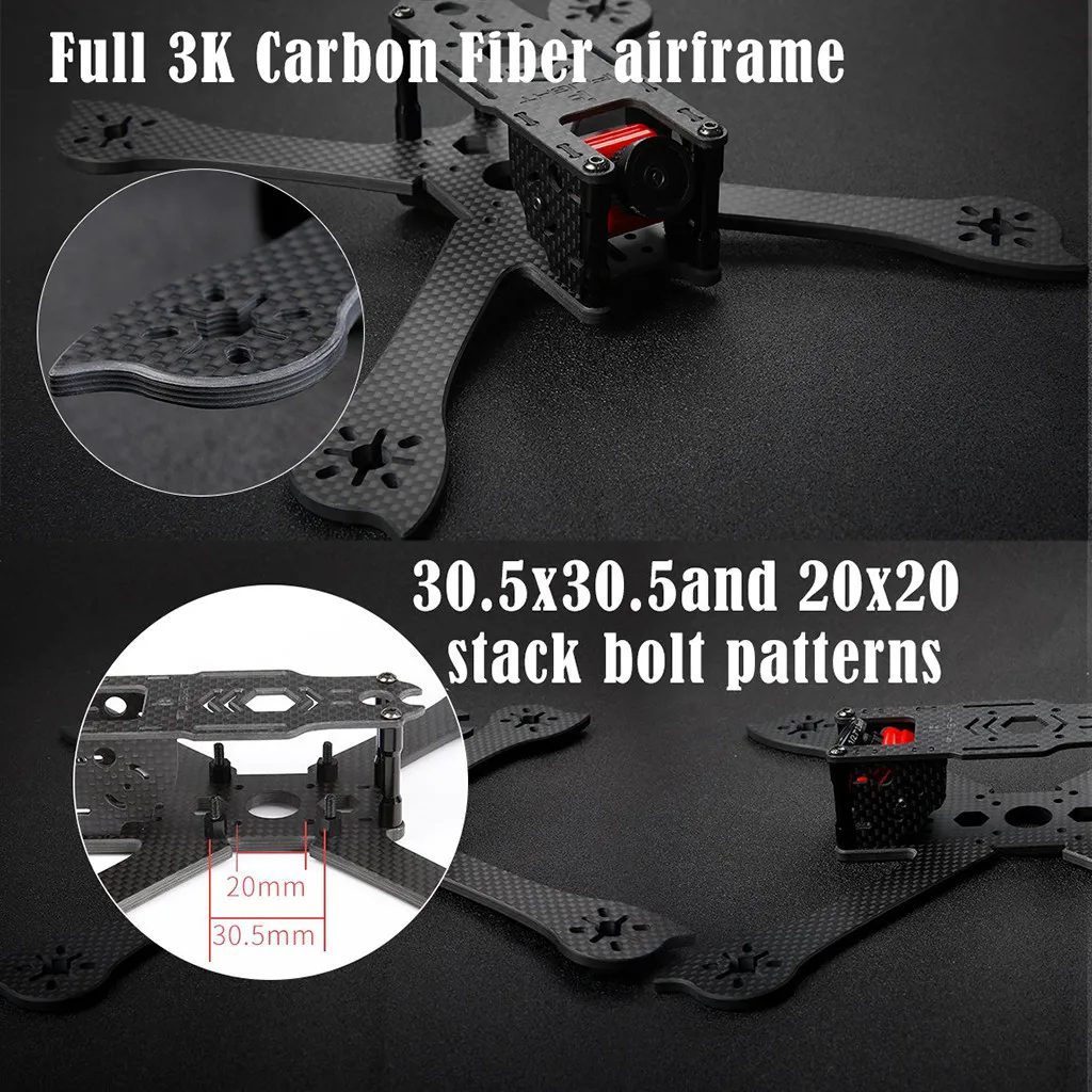 Аксессуары для дрона IFlight Ix5 V3 5 дюймовая рамка из углеродного волокна 210 мм X FPV