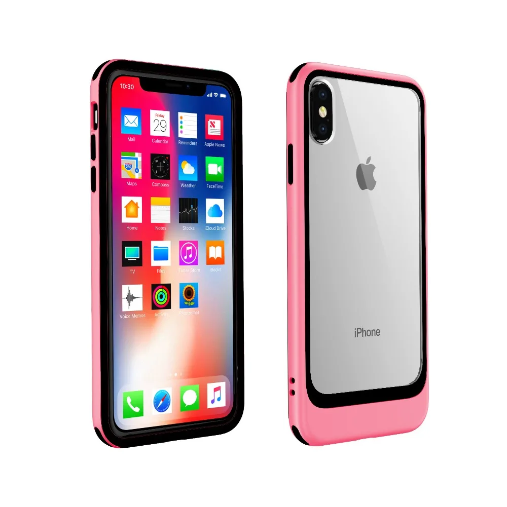 Чехол для iPhone XS Max XR XS X 7 8 Plus, хит цвета, 2 в 1, комбинированный прозрачный акриловый защитный чехол, защитный чехол для iPhone 11 Pro 11 Pro Max