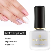 BORN PRETTY 6 мл матовое верхнее покрытие лак для ногтей без запаха прозрачный тусклый бархатный лак для дизайна ногтей DIY маникюрные принадлежности