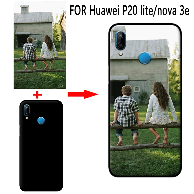 

mosirui Personalized Customized DIY Case FOR Huawei P20lite nova 3e HD UV Printing Cover Soft TPU Silicone Back Case