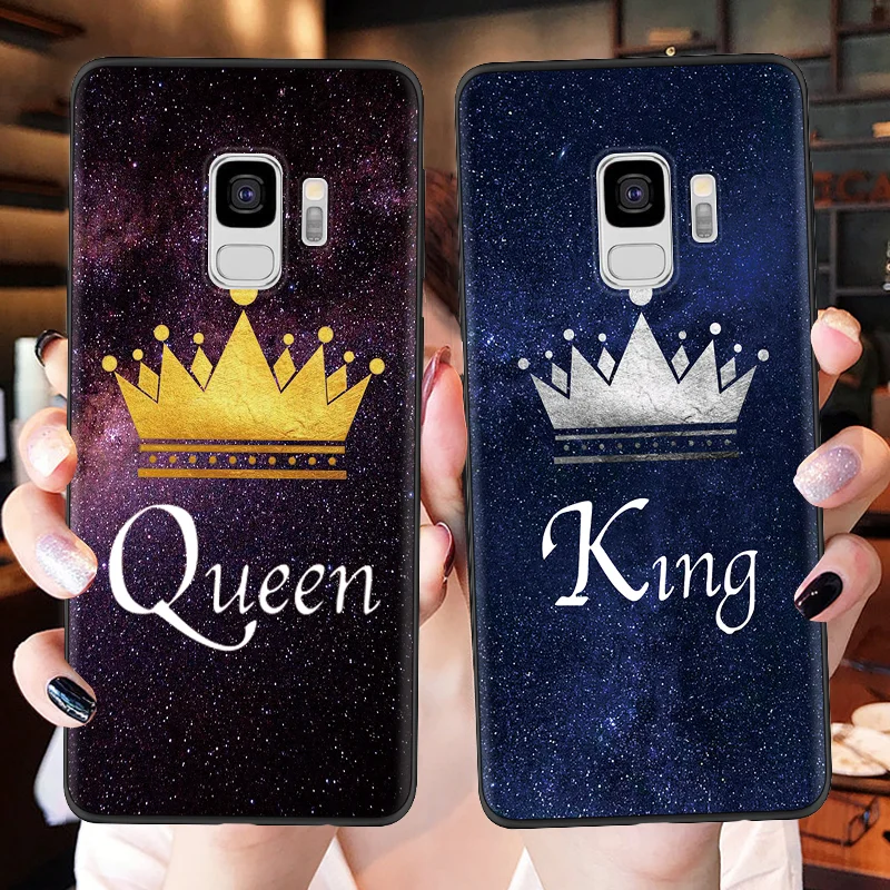 Король queen Fundas для samsung Galaxy A10 A20e A30 A40 A50 A60 A70 A9 A8 M10 M20 M30 Note 4 5 8 9 S6 S7 край S8 S9 плюс G530 чехол