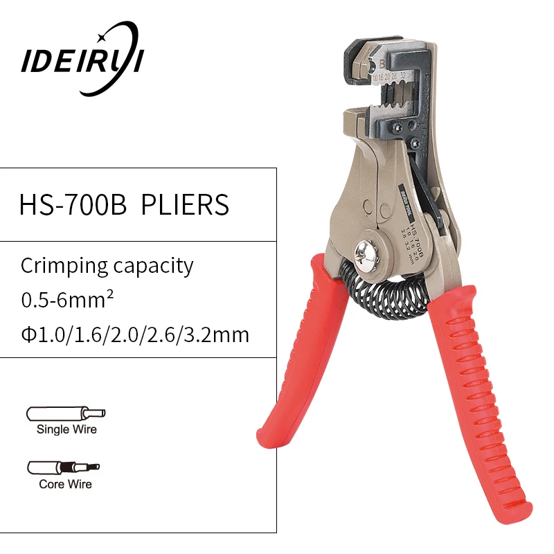 HS-D1 AWG 24-10 0,2-6.0mm2 зачистка проводов многоцелевой автоматические плоскогубцы кабель для зачистки проводов обжимка зачистки проводов стрипер клещи для снятие изоляции