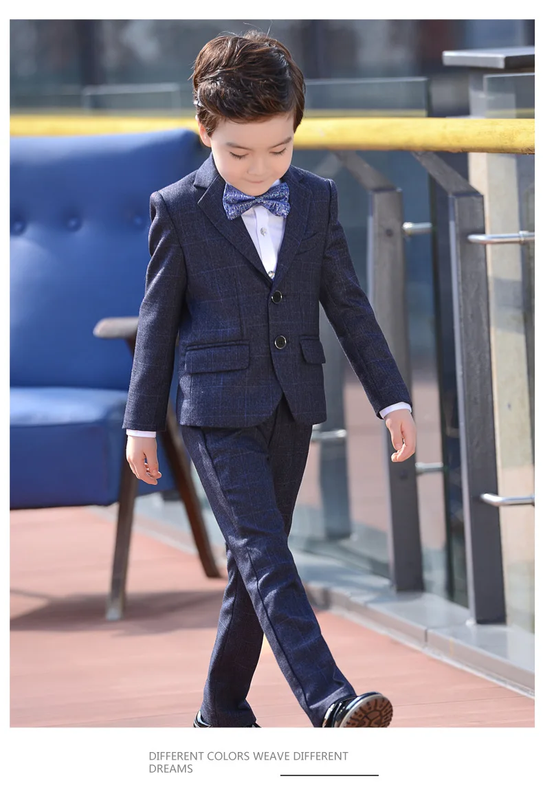  Boys Suits set Formal Boys Clothes children Wedding clothing Blazer Piano Costume back to School (13)