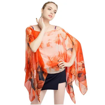 

kimono loose cover ups pareos summer swimsuit scarf wrap chiffon polyester silkly scarf kaftan beach cover ups bathing suit