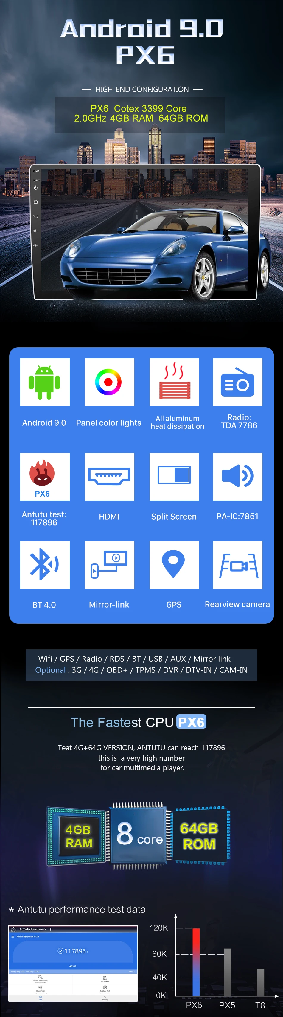 Discount 9/10 inch Android 9.0 universal Car Radio 2 din android car radio DVD Player GPS NAVI WIFI Bluetooth 3 Discount 9/10 inch Android 9.0 universal Car Radio 2 din android car radio DVD Player GPS NAVI WIFI Bluetooth 3