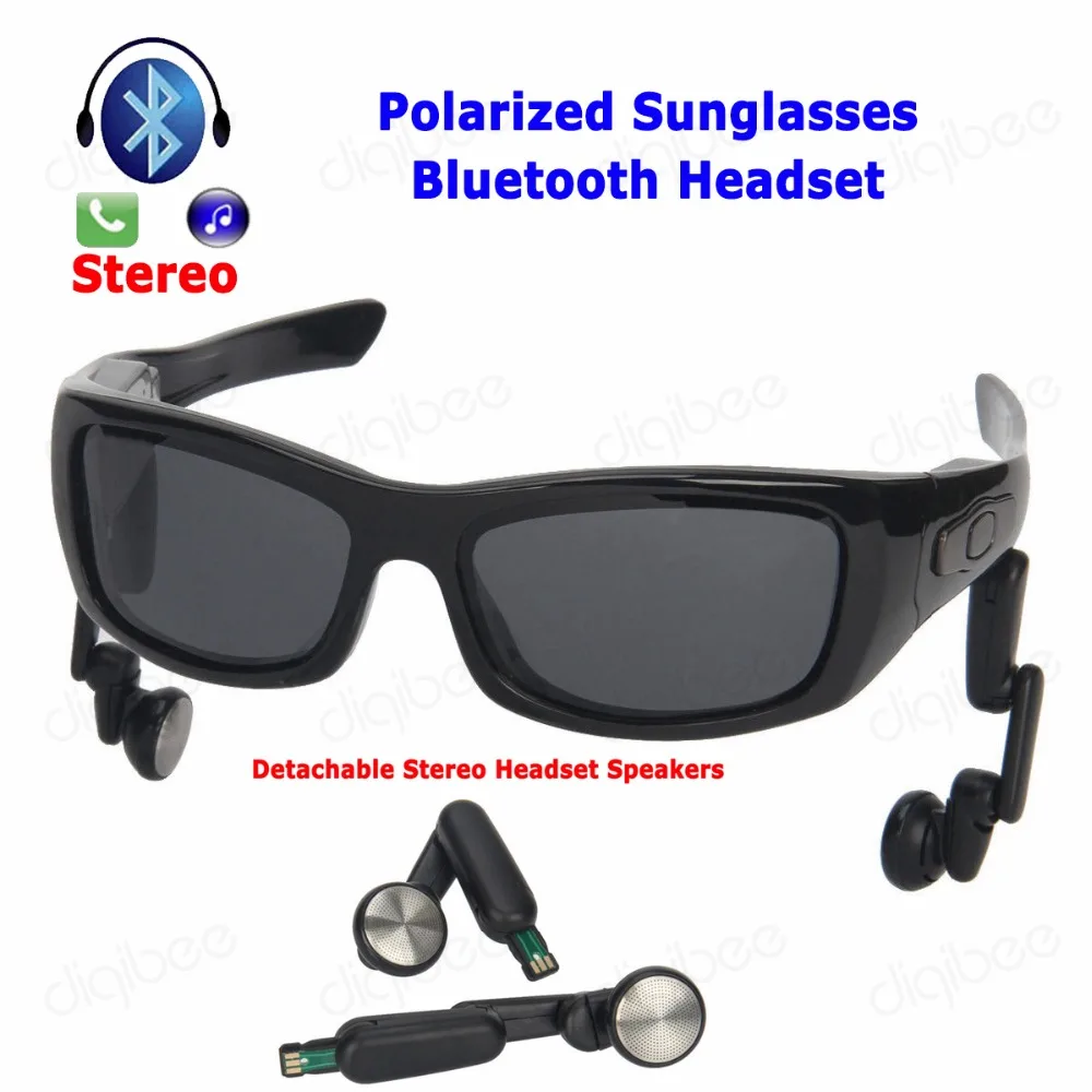

TR90 Strong Frame UV400 Polarized Sunglasses Bluetooth Headset Detachable Stereo Speaker Wireless HIFI Headphone for Smartphones