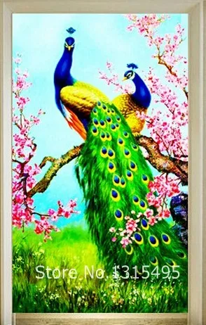 

Peacock 25x42cm diamond mosaic diy painting the picture of rhinestone pastes full embroidery wall sticker