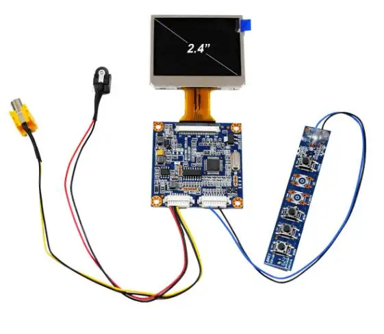 NoEnName_Null видео AV привод плата+ 2,4 дюймовый TFT ЖК-экран 480*234(система PAL/NTSC экранное меню