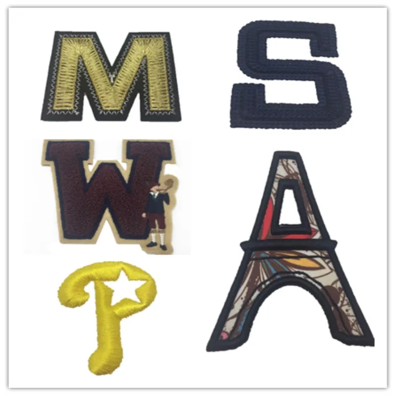 Wholesale Customized Personalized Embroidery Heat Press Letter Patches