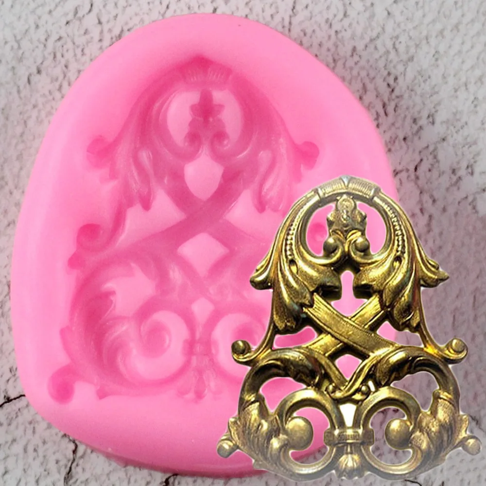 

DIY Sugar craft Cake Vintage Relief Border Silicone Mold Fondant Mold Cake Decorating Tools Gum paste Mold
