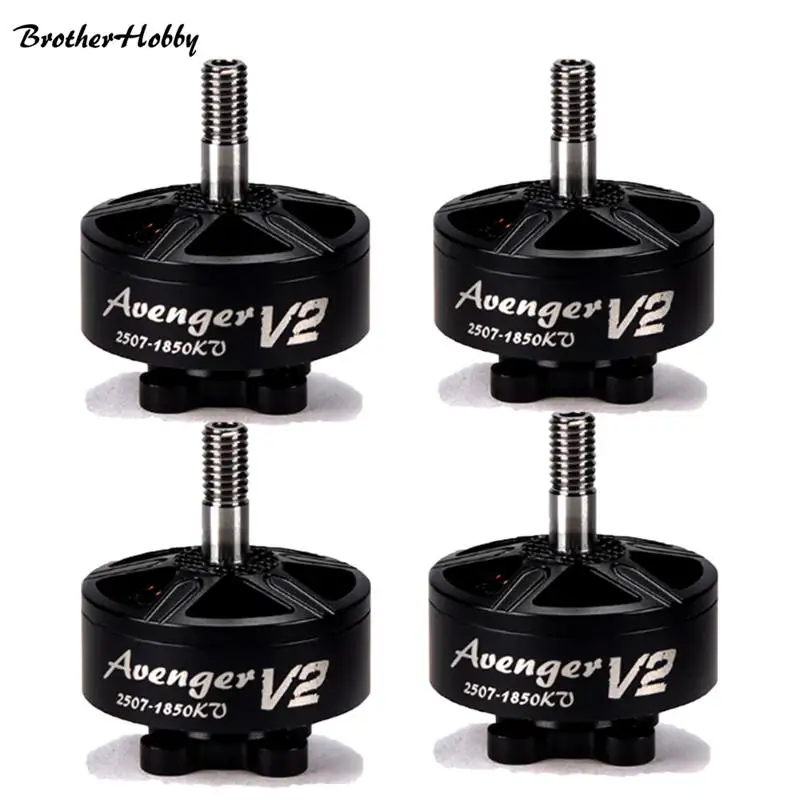 Безщеточный мотор Brotherhobby 2507 V2 1750/2450KV 4 6S 1 шт./4 шт. запчасти для мультикоптера