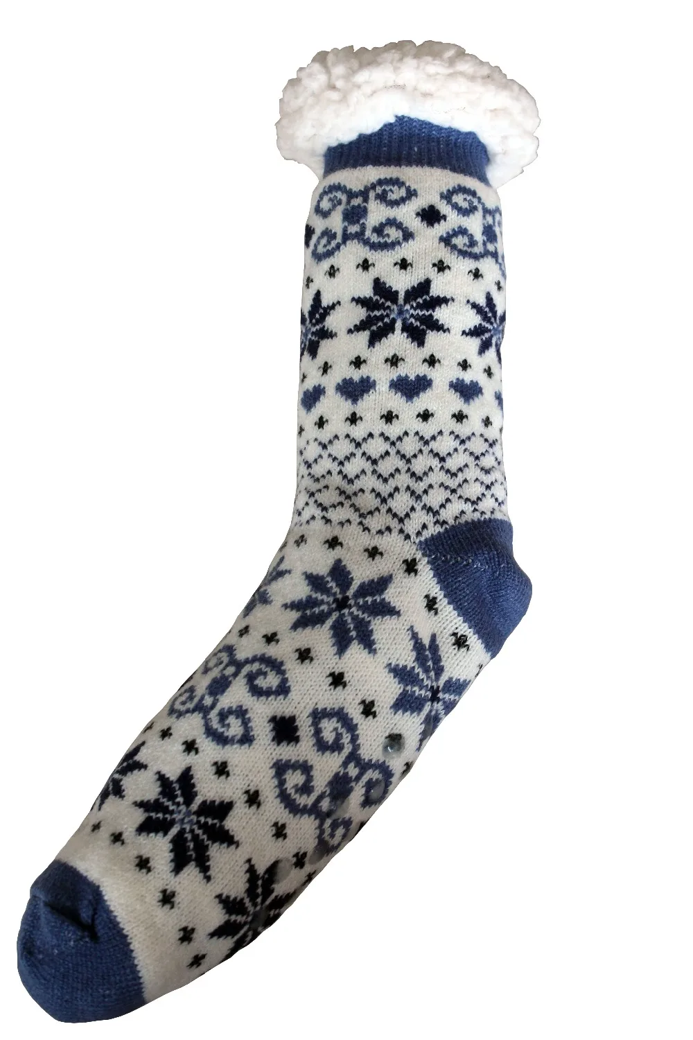 Mens Fluffy Socks With Grips | Fuzzy Slipper Socks | Non Slip