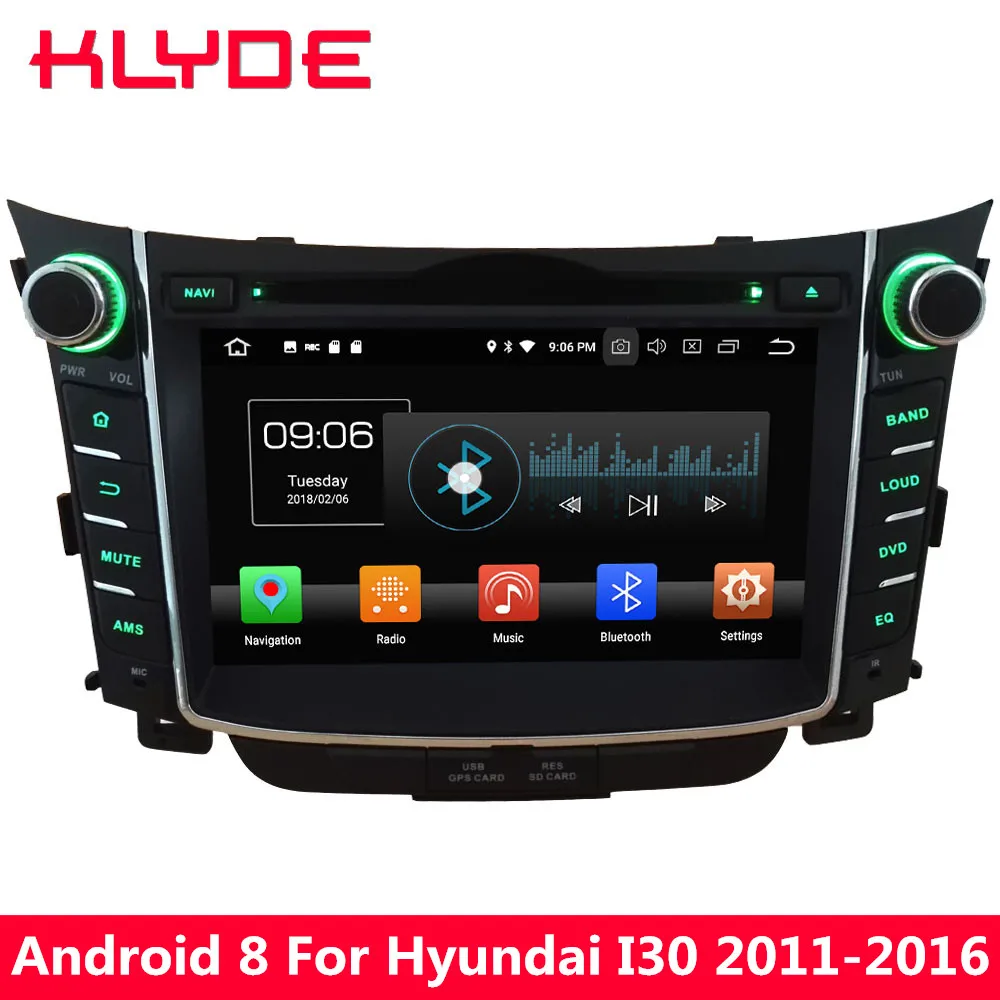 buy KLYDE Android 8.0 7 #039; #039; 4G WIFI Octa Core 4GB RAM 32GB ROM PX5 DAB+ FM Car DVD Multimedia Player Radio For Hyundai I30 2011 2016