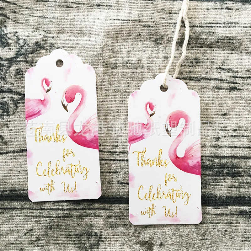 50Pcs DIY Unicorn Flamingo Bird Paper Gift Tags Labels Hanging Cards Birthday Wedding Party Decoration Unicorn Theme Party DT36 (5)