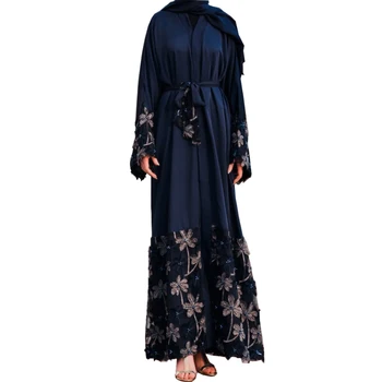 

Floral Kaftan Abaya Dubai Turkey Islamic Clothing Hijab Muslim Dress Abayas For Women Caftan Ramadan Jilbab Elbise Giyim Robe