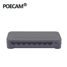 8 Порты и разъёмы 10/100 Мбит/с Fast сетевой коммутатор Ethernet подставка для концентратора компьютер Планшетные ПК компании Камера светодиодный Экран обмениваться данными