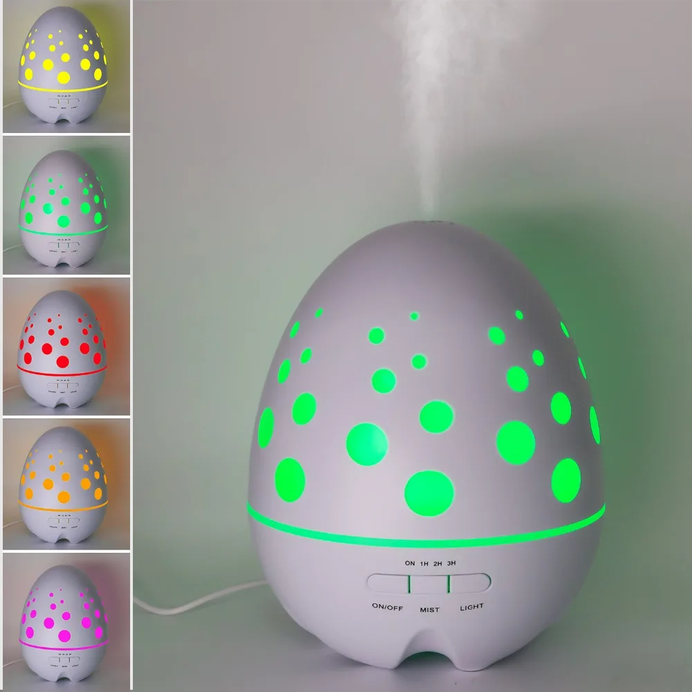 

14W 400ML Ultrasonic Aroma Humidifier with LED Lights Creative Dinosaur Eggs Shape Essential Oil Diffuser for Home Cool Difusor
