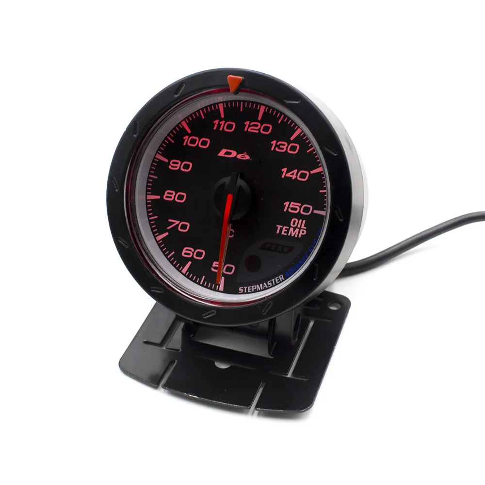 Noir Shell Universal 60mm Température Dhuile Indicateur