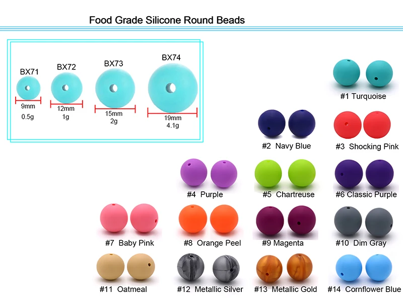 silicone round beads-1