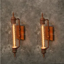 Настенный светильник Rh Лофт модный винтажный промышленный паровой утюг труба настенная лампа для тканевого магазина снэк-бар и т. д. E27 розетка настенная бра