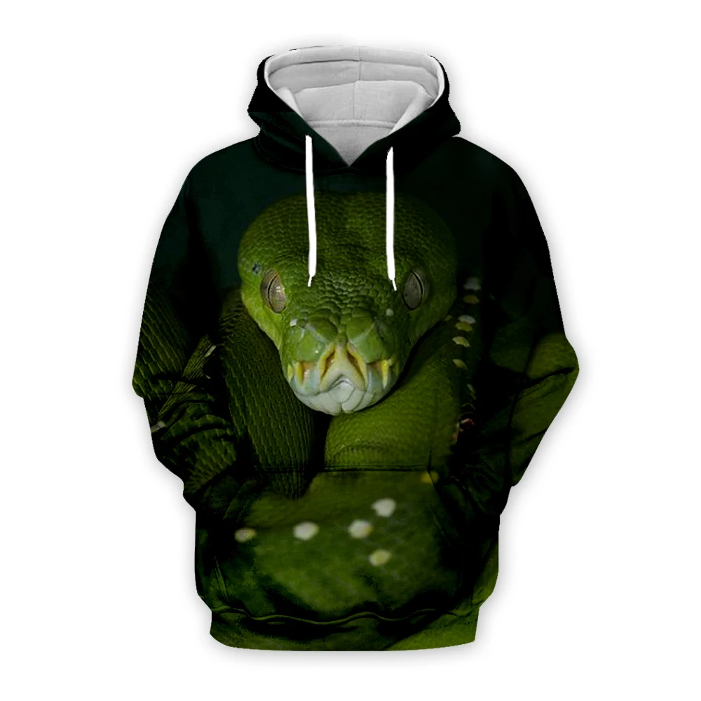 

Snake print 3D Hoodies Hoody Men Zipper Sweatshirt Funny Pullover Animal Tracksuit Streatwear Coat Hip Hop short sleeve shirt