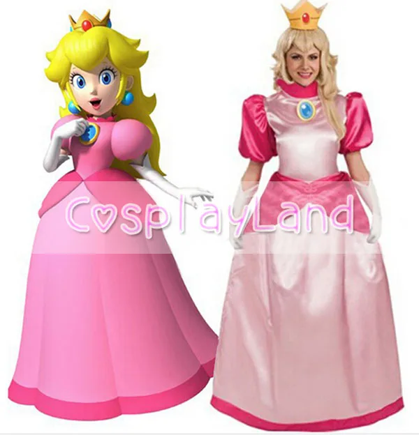 Mario Bros Principessa Peach Costume Cosplay Su ordine Della Principessa  del Vestito Della Ragazza di Halloween Del Partito di Cosplay Costume|cosplay  costume|princess peach cosplaycustom costume - AliExpress
