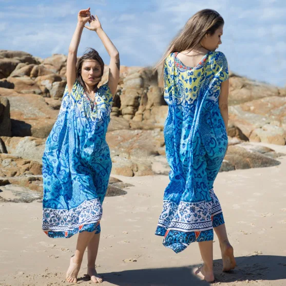 

Beach Dresses Robe Plage Bathing Suit Cover Ups Skirt Outings Coverup 2019 New Cotton Flower Swimming Shirt Dress For Women
